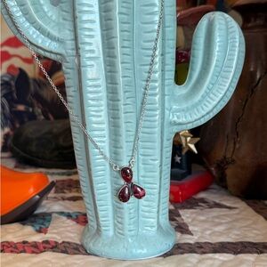 Rose dahlia necklace